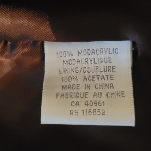 Beta's Choice Brown Faux Fur Coat, Women's size Medium - Picture 7 of 9